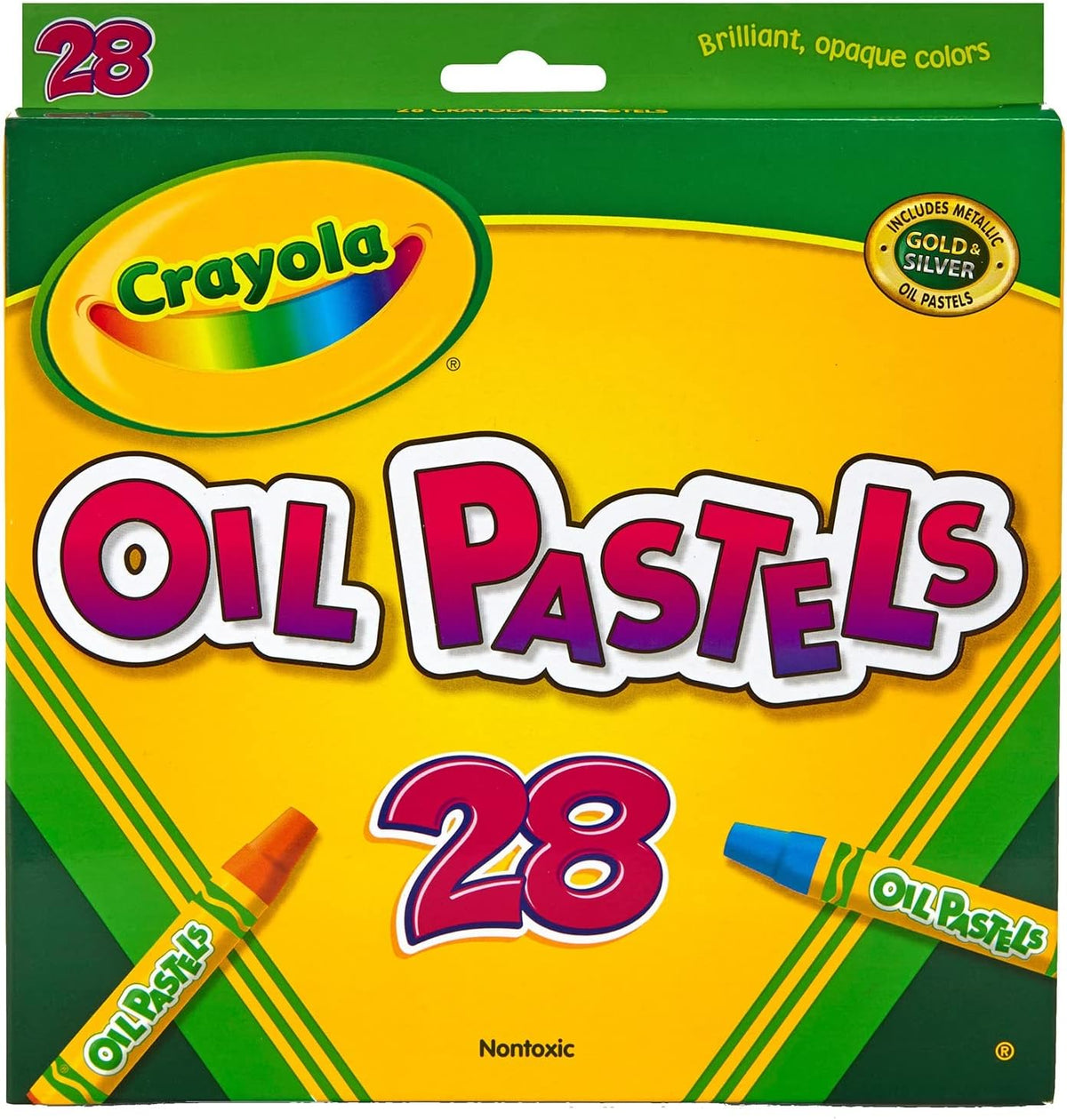كرايولا الوان باستيل زيتية 28 قطعة رسم و تلوين Crayola