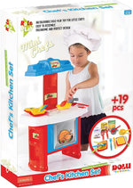 دولو طقم مطبخ شيف 19 قطعة ألعاب المطابخ Dolu
