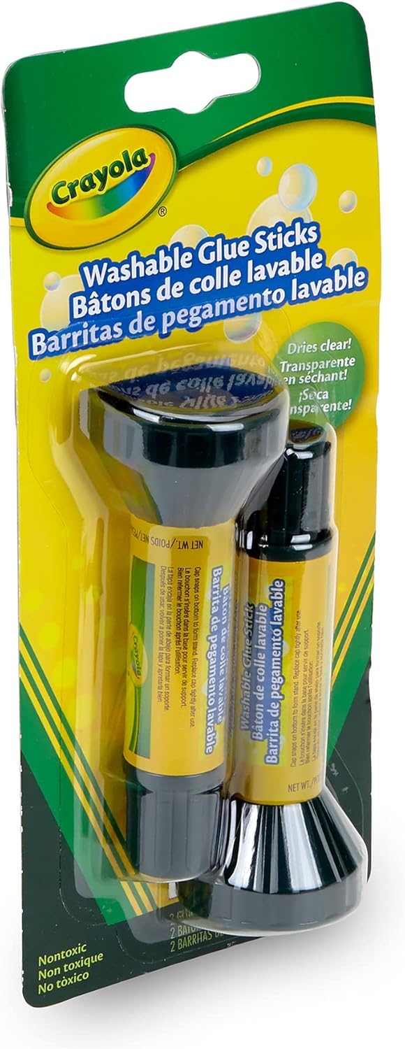 كرايولا أعواد غراء قابلة للغسل قطعتين رسم و تلوين Crayola