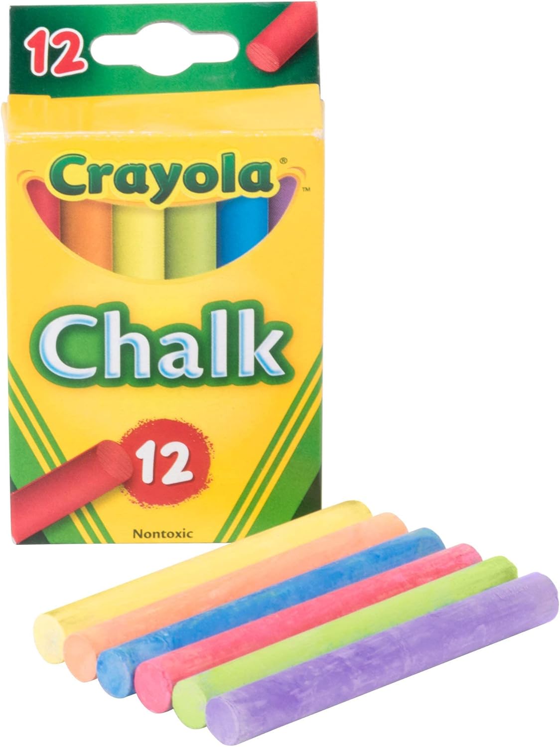 كرايولا أعواد طباشير غير سامة 12 قطعة رسم و تلوين Crayola