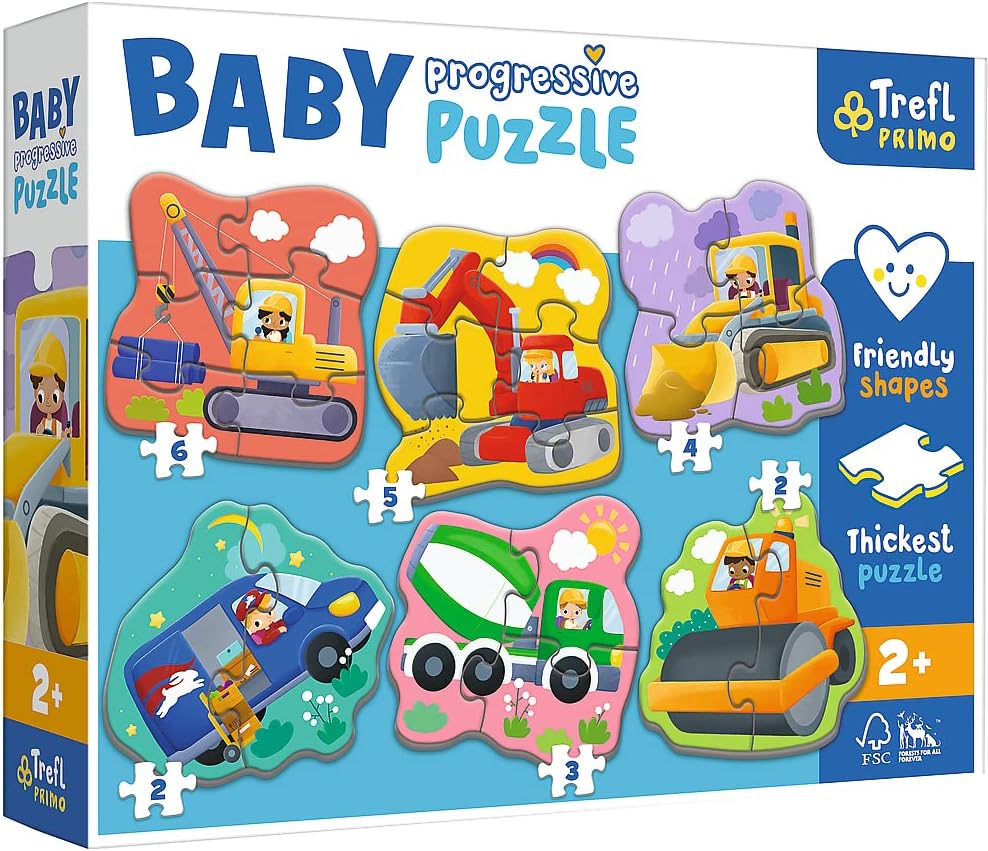 بزل المركبات 6 في 1 العاب البزل Trefl