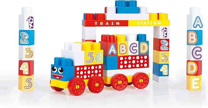 دولو مكعبات البناء التعليمية 50 قطعة مكعبات التركيب Dolu