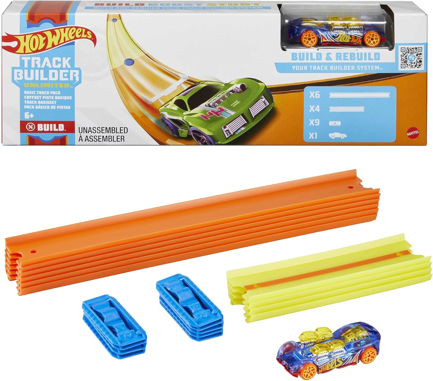 هوت ويلز حزمة بناء المسار الأساسية مركبات مع مسار HotWheels