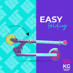 ال اي تي سكوتر سفينة الفضاء احمر بعجلتين سكوتر عجلتين LiT