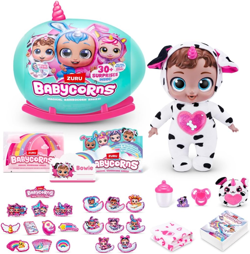 زورو لعبة مفاجأة بيبي كورنز اشكال متنوعة مع 30 مفاجأة الالعاب القطنية Zuru