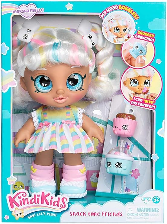 كيندي كيدز دمية وقت السناك مارشا ميلو دمية مع اكسسوارات Kindi Kids