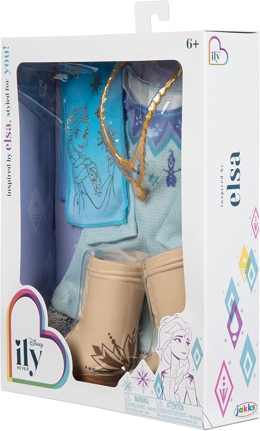 ديزني ايلي زي الاميرة السا اكسسوارت الدمى Disney
