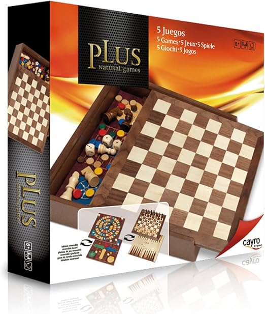 كايرو لعبة جماعية خشبية 5 في 1 العاب لوحية Cayro