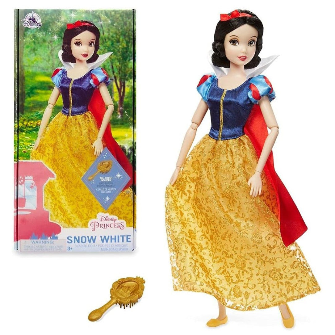ديزني برينسس سنو وايت دمية كلاسيكية بمفاصل دمية مع اكسسوارات Disney