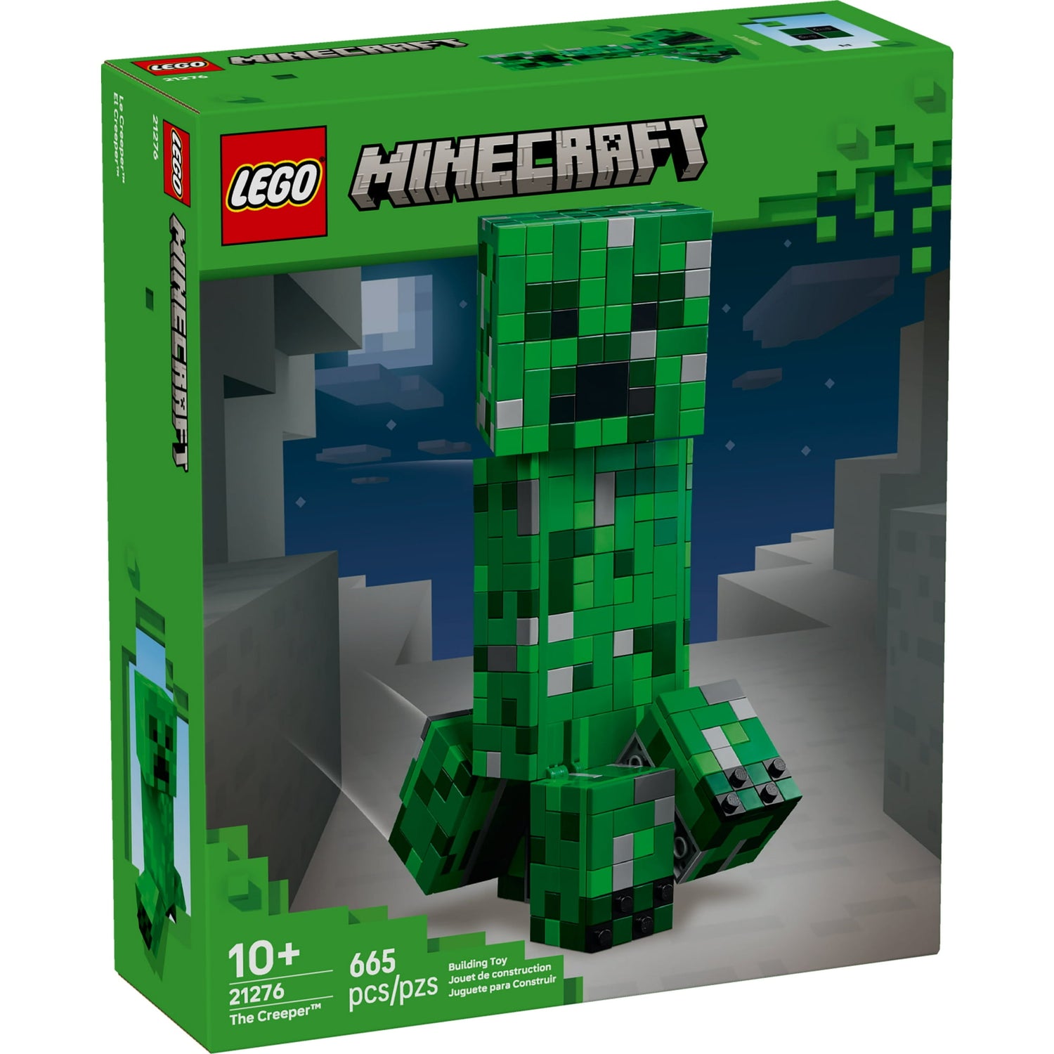ليجو 21276 ماين كرافت ديكور هواة الألعاب كريبر مكعبات التركيب LEGO
