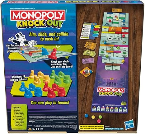 مونوبولي نوك اوت للحفلات العائلية العاب البطاقات Monopoly