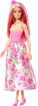 باربي دمية الاميرات بلون زهري متدرج دمى الشخصيات Barbie