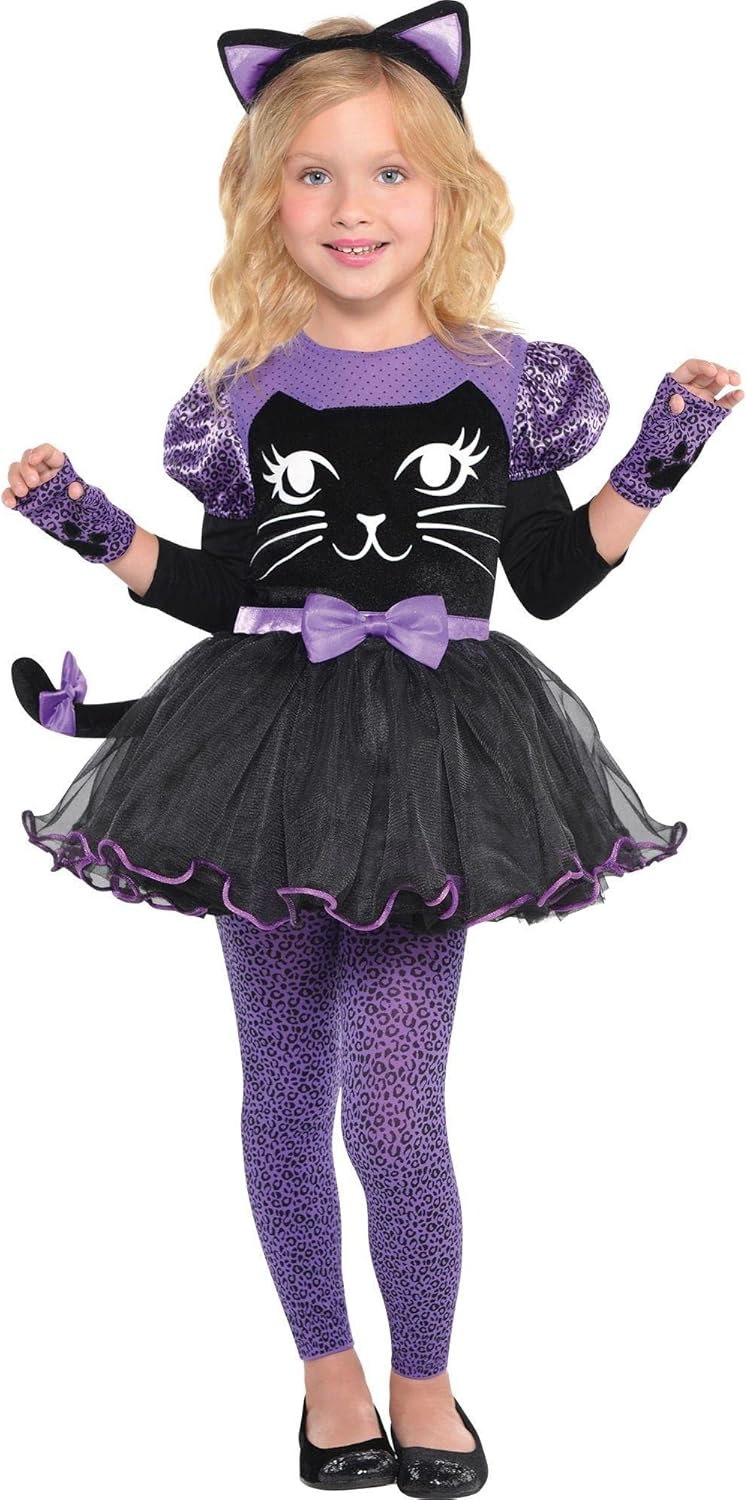 امسكان طقم زي القطة 3-4 سنوات الملابس التنكرية Amscan