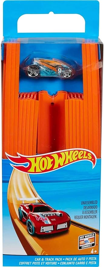 هوت ويلز تراك بيلدر ستريت تراك 4 متر مركبات مع مسار HotWheels