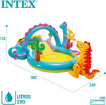 انتكس مركز ألعاب على شكل جزيرة ديناصورات مع رشاش ماء المسابح الخارجية Intex
