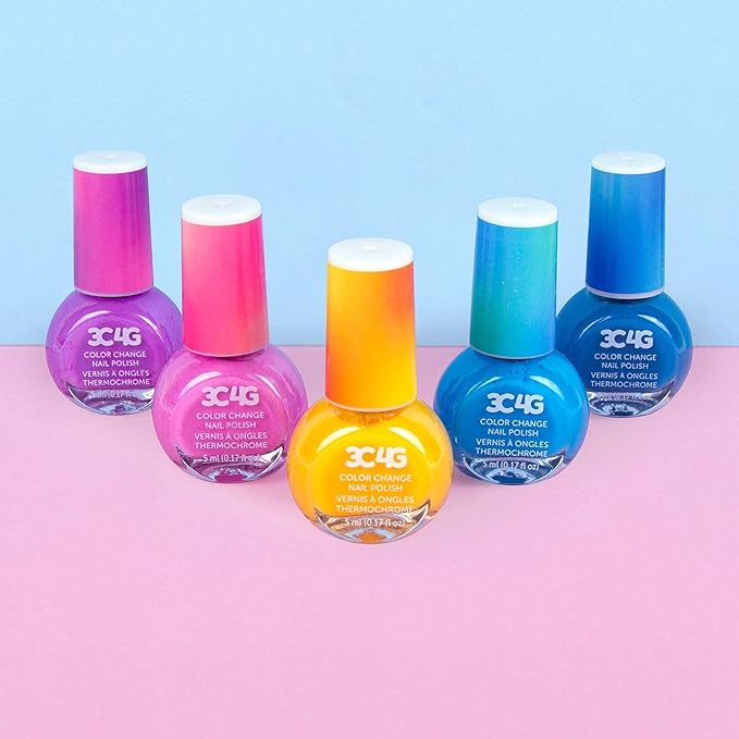 3سي 4 جي طقم طلاء أظافر متغير اللون 5 قطع المكياج والتجميل 3C4G