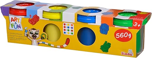 ارت اند فن صلصال 4 علب الصلصال والمعجون Art And Fun