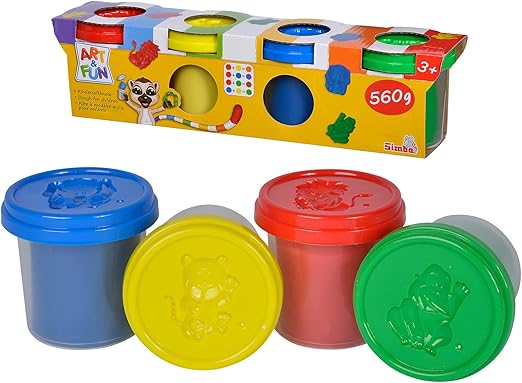 ارت اند فن صلصال 4 علب الصلصال والمعجون Art And Fun