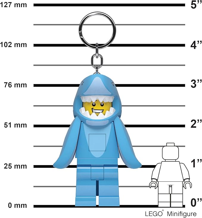 ليجو ميني فيجرز سلسلة مفاتيح رجل بدلة القرش مكعبات التركيب LEGO
