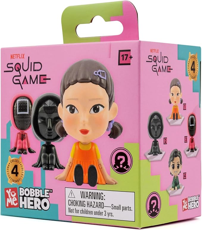 لعبة عرض رأس هزاز الحبار متنوع المجسمات Squid Games