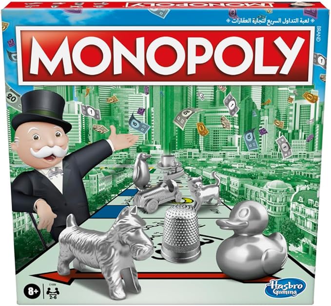 لعبة مونوبولي الكلاسيكي عربي العاب البطاقات Monopoly