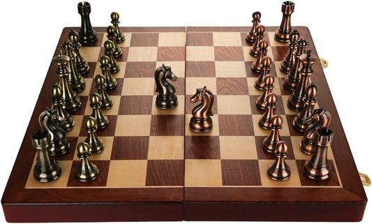 لعبة شطرنج معدنية فخمة العاب لوحية LOCAL