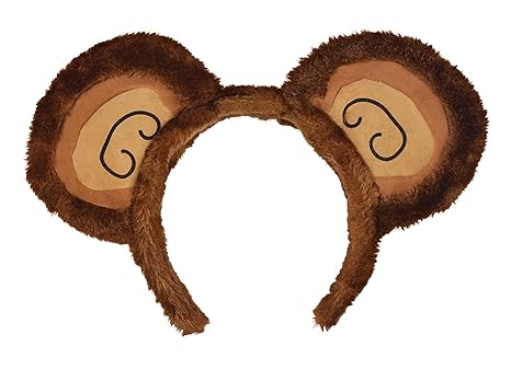 عصابة رأس على شكل آذان قرد الملابس التنكرية LOCAL