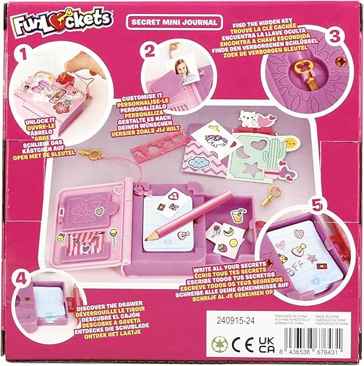 فان لوكيتس مذكراتي السرية الصغيرة رسم و تلوين FUNLOCKETS