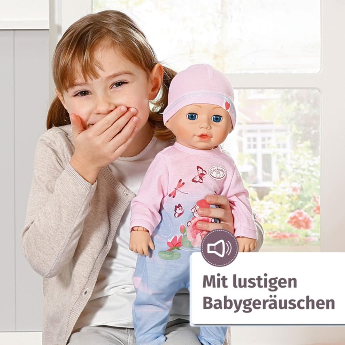 بيبي انابيل دمية ليلي تعليم المشي 43 سم دمى المواليد Baby Annabell