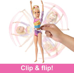 باربي لعب الجمباز مع دمية شقراء دمية مع اكسسوارات Barbie