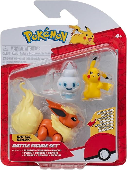 بوكيمون بيكاتشو وجيلاتيني وفلامارا شخصيات كرتونية Pokemon