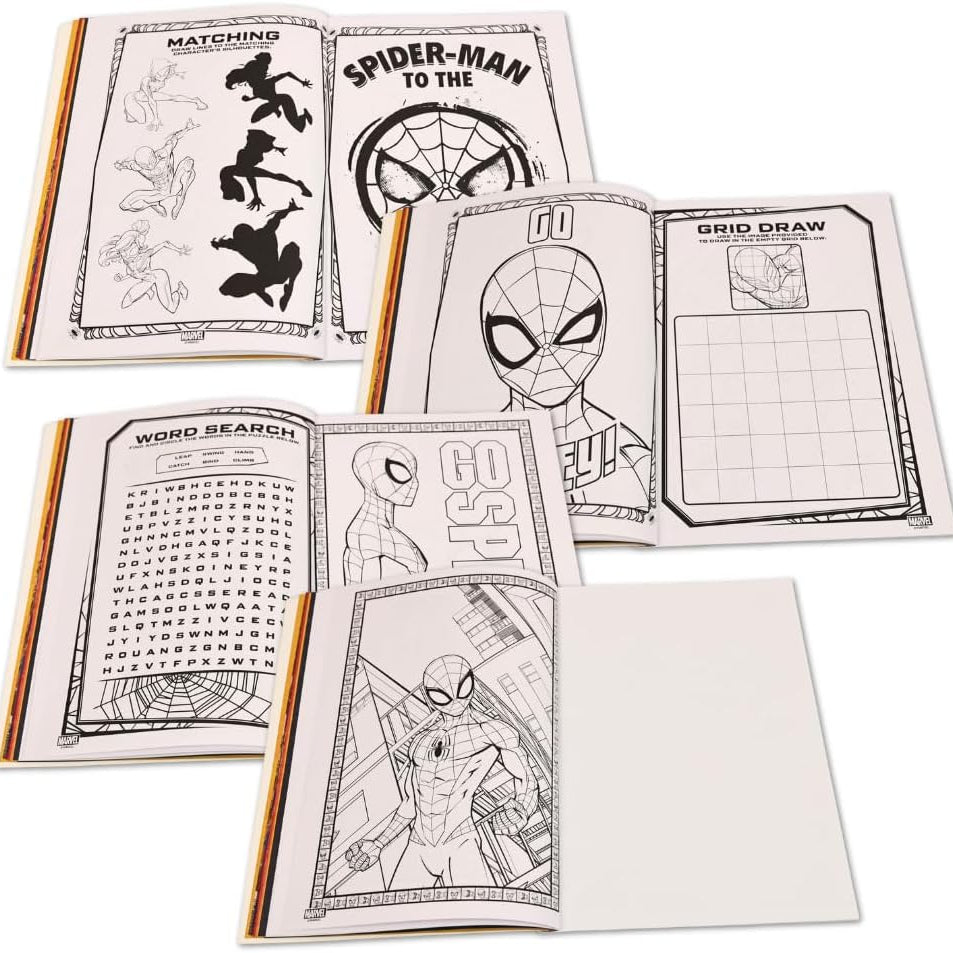 مارفل سبايدرمان كتاب تلوين مع أنشطة وملصقات رسم و تلوين Spider-Man