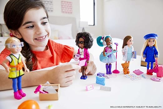باربي دمية الطيار تشيلسي الأشقر دمية مع اكسسوارات Barbie