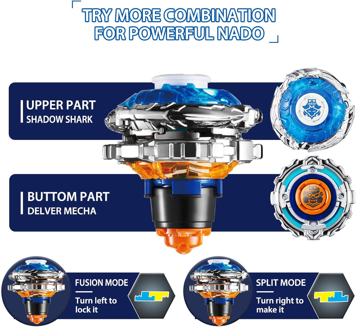 إنفينيتي نادو شادو شارك و ديلفر ميكا ألعاب الأكشن Infinity Nado