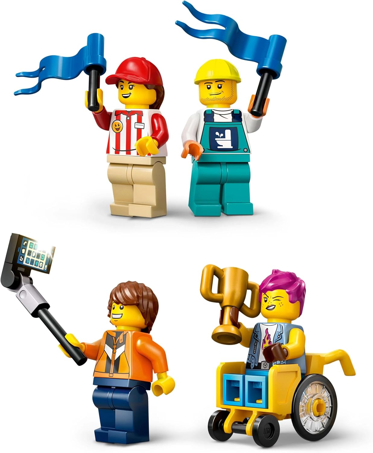 ليجو 60460 سيتي مسار منحدر سيارة السباق مكعبات التركيب LEGO