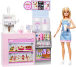 باربي مقهى مع دمية دمية مع اكسسوارات Barbie