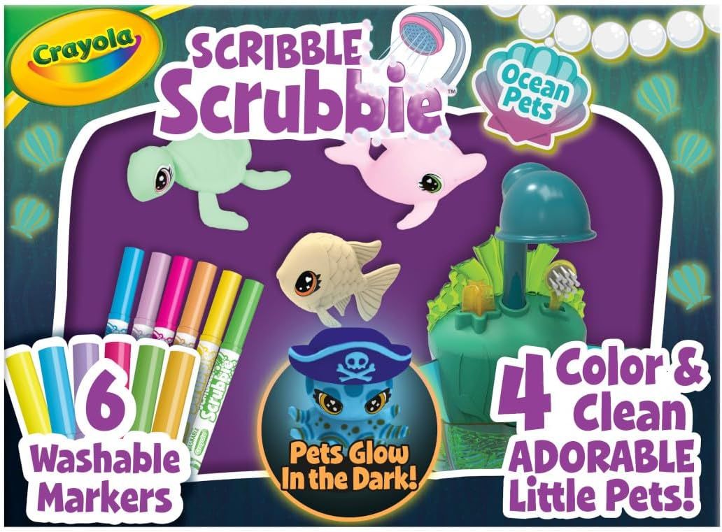 كرايولا لعبة سكرابي جلو لاجون للحيوانات الاليفة Crayola