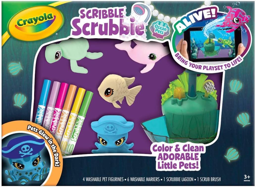 كرايولا لعبة سكرابي جلو لاجون للحيوانات الاليفة Crayola