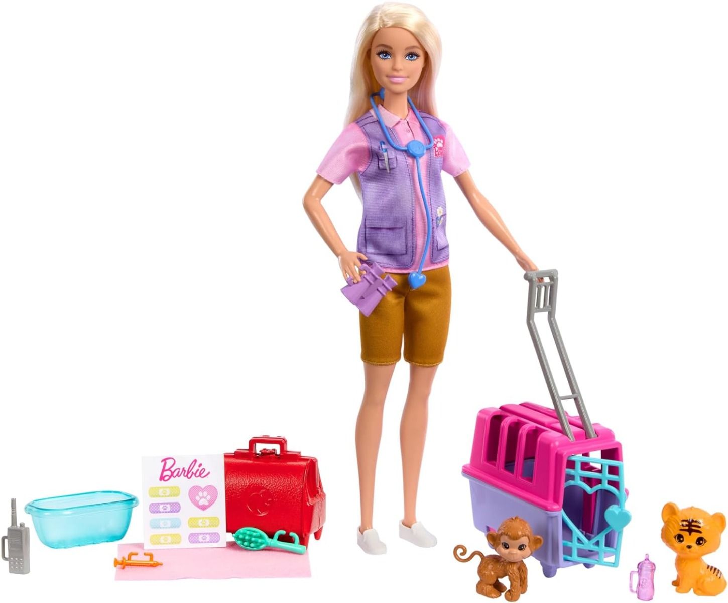 باربي العاب الانقاذ والتعافي دمية مع اكسسوارات Barbie