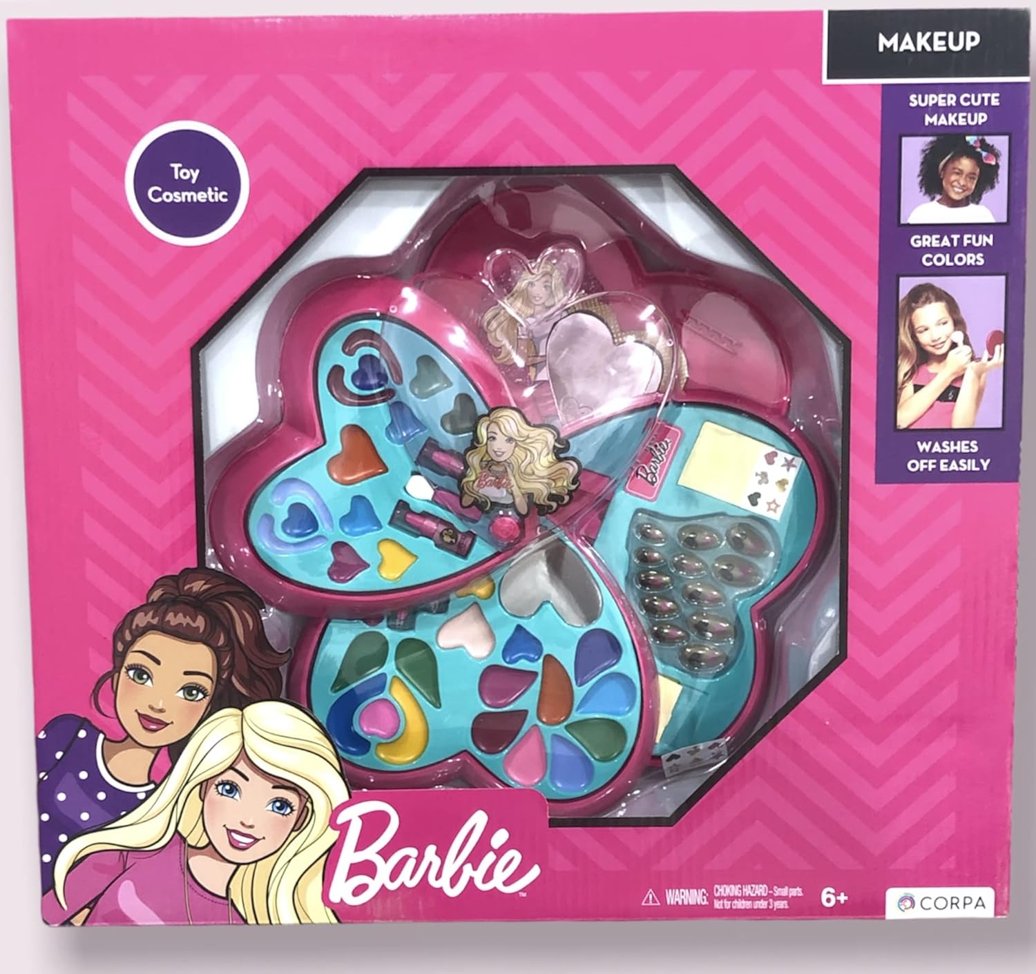 باربي علبة مستحضرات تجميل 4 طوابق المكياج والتجميل Barbie