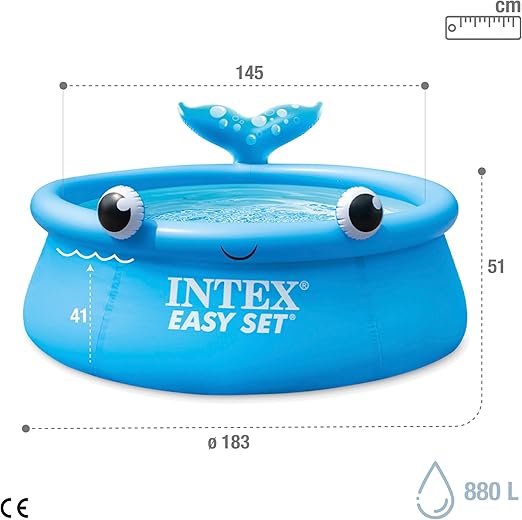 انتكس حوض سباحة حوت جولي المسابح الخارجية Intex