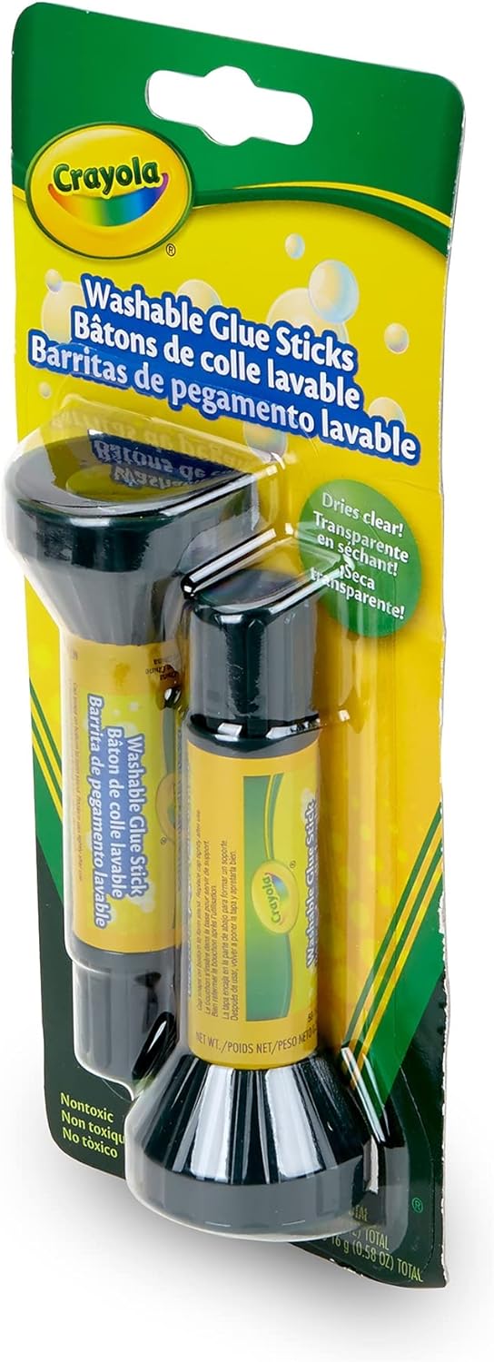 كرايولا أعواد غراء قابلة للغسل قطعتين رسم و تلوين Crayola