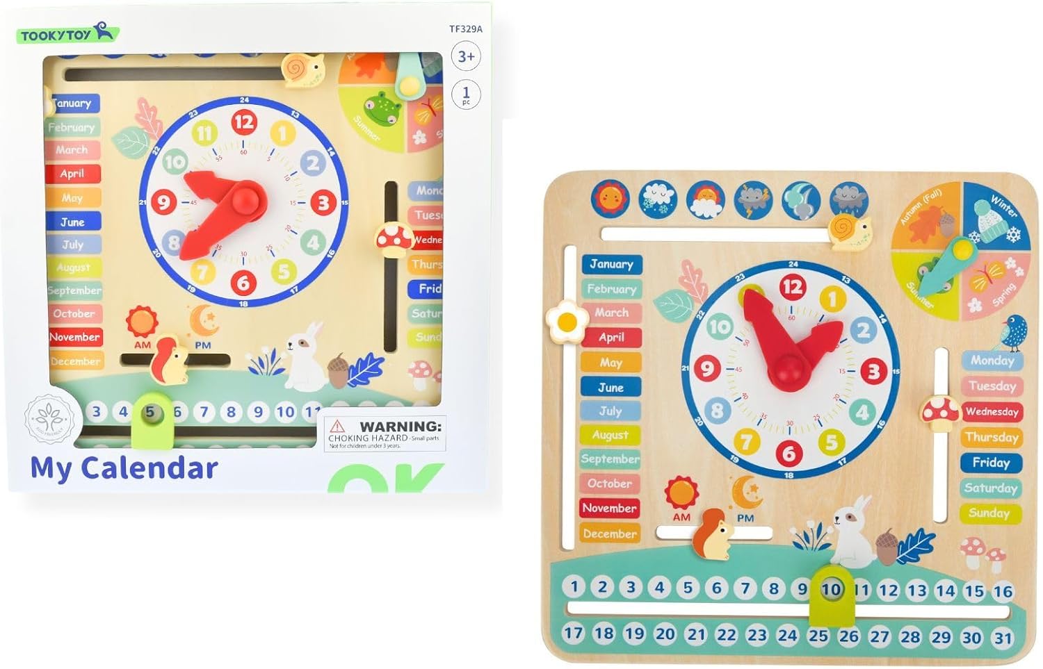 توكي توي لعبة التقويم ماي كاليندر تعليمي تفاعلي Tooky Toy