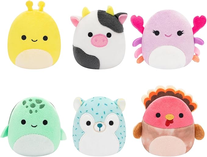 سكويش مالوز دمى ميكرومالو 6 قطع الالعاب القطنية Squishmallows