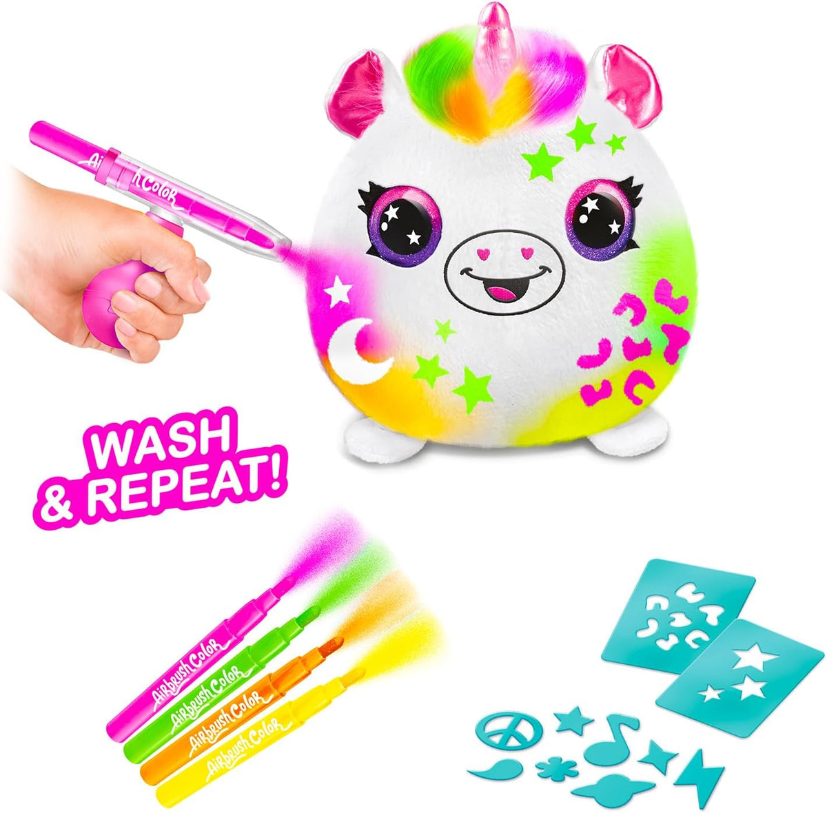 اير برش علبة طلاء للدمى القطنية اشكال متنوعة رسم و تلوين Airbrush Plush