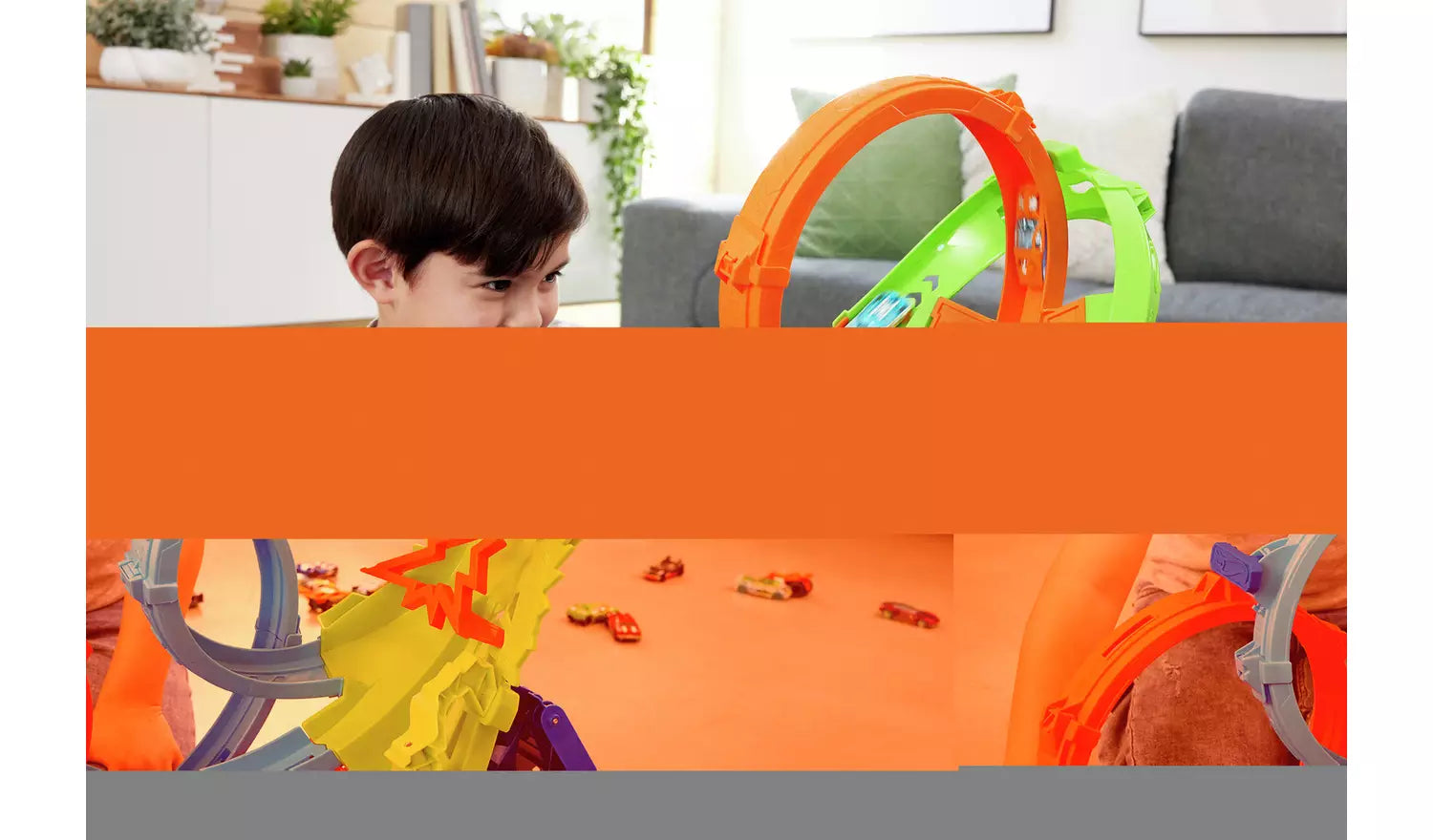 هوت ويلز لعبة مسار حلقة الاصطدام مركبات مع مسار HotWheels