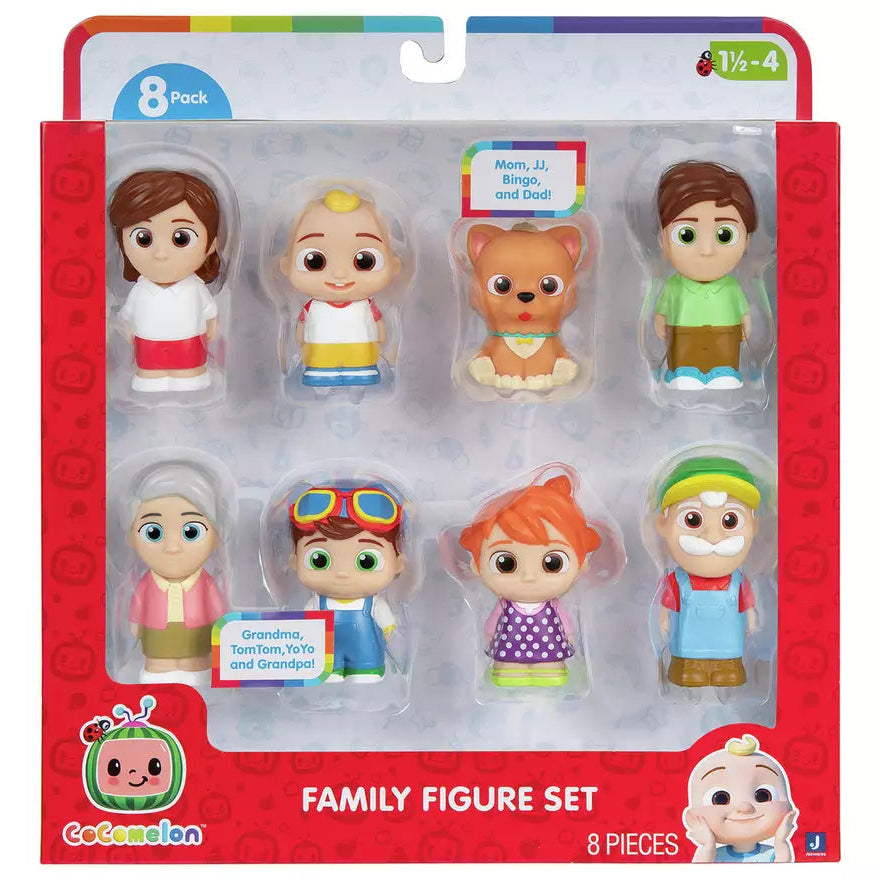 كوكوميلون مجسمات عائلة كوكوميلون 8 قطع شخصيات كرتونية CoComelon
