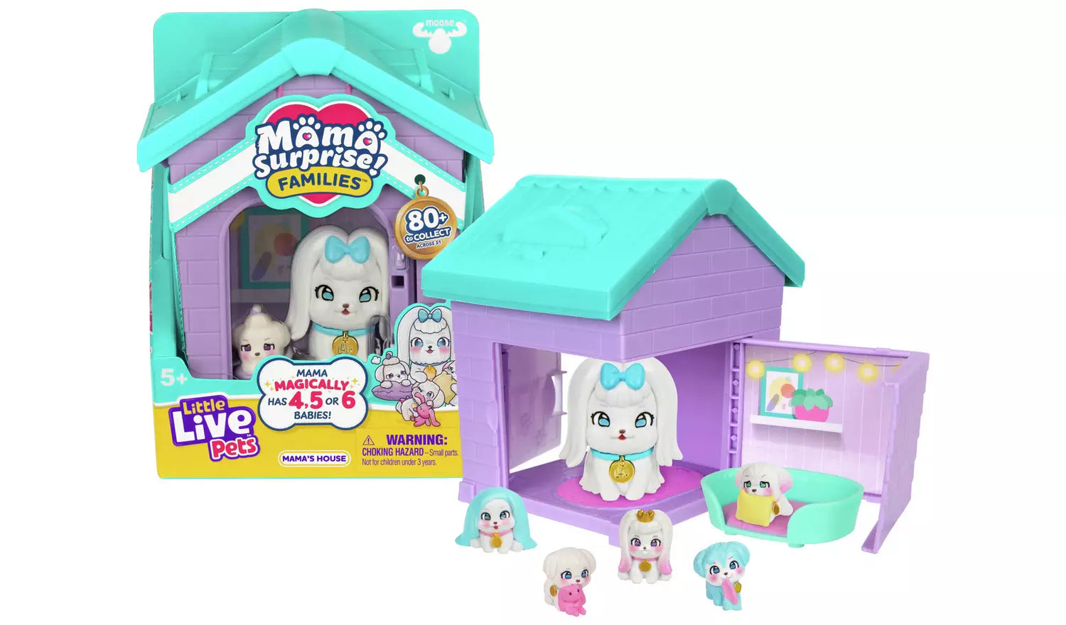 ليتل لايف بيتس منزل ماما سربرايز فاميليز متنوع مجسمات الحيوانات Little Live Pets