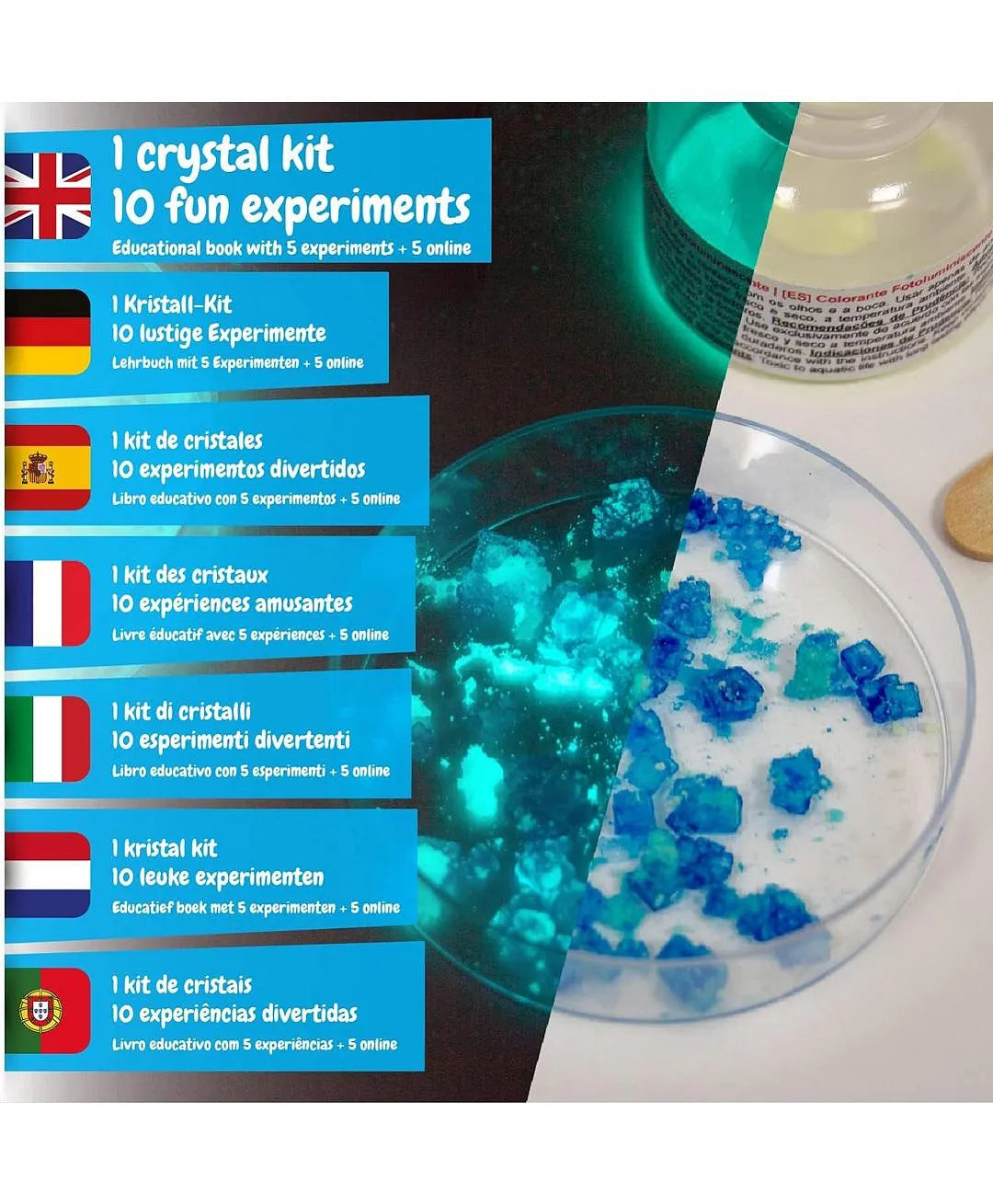 ساينس 4يو مصنع الكريستال متعدد الألوان تعليمي تفاعلي Science 4 You