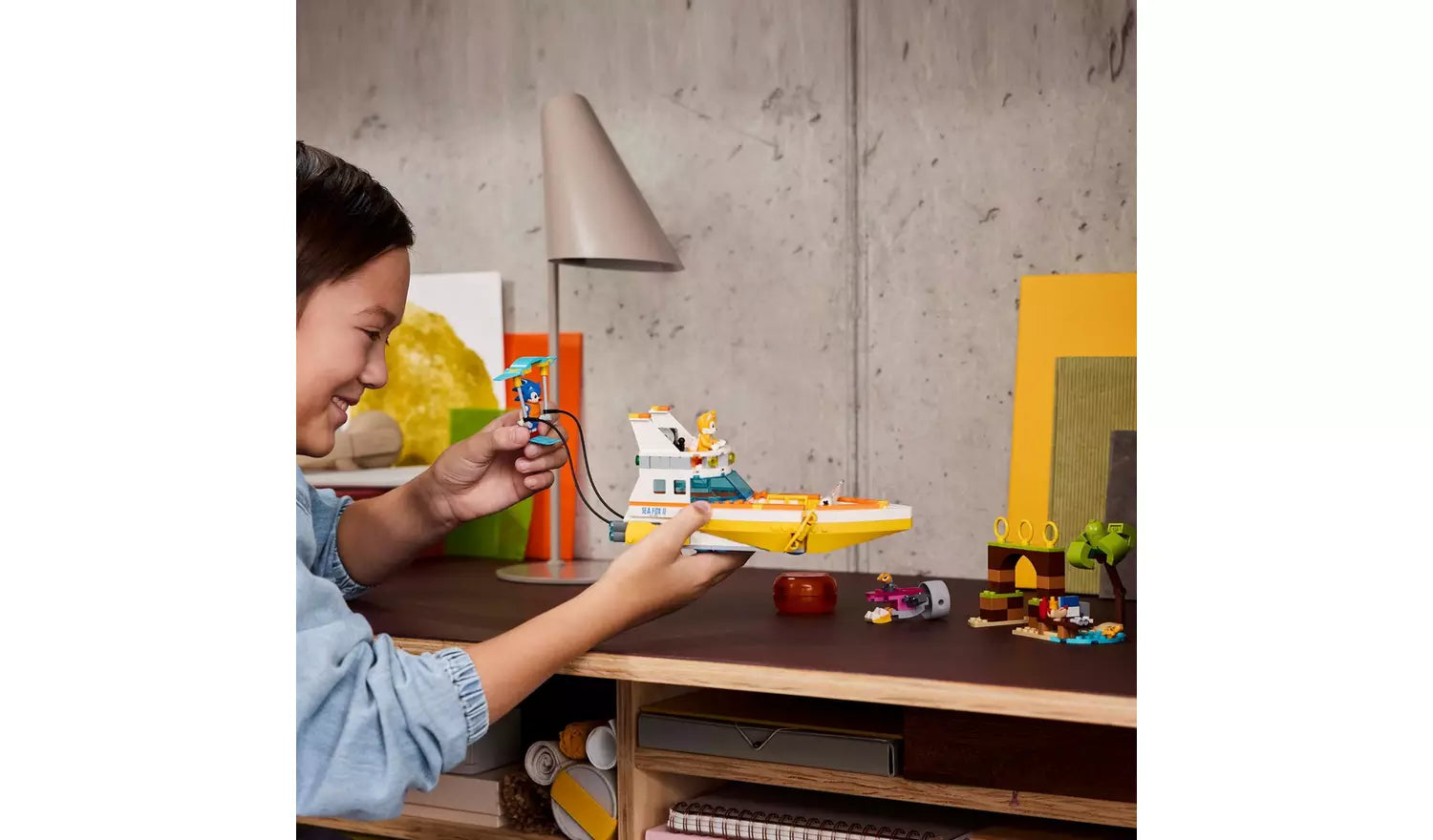 ليجو سونيك لعبة قارب مغامرة سونيك مكعبات التركيب LEGO